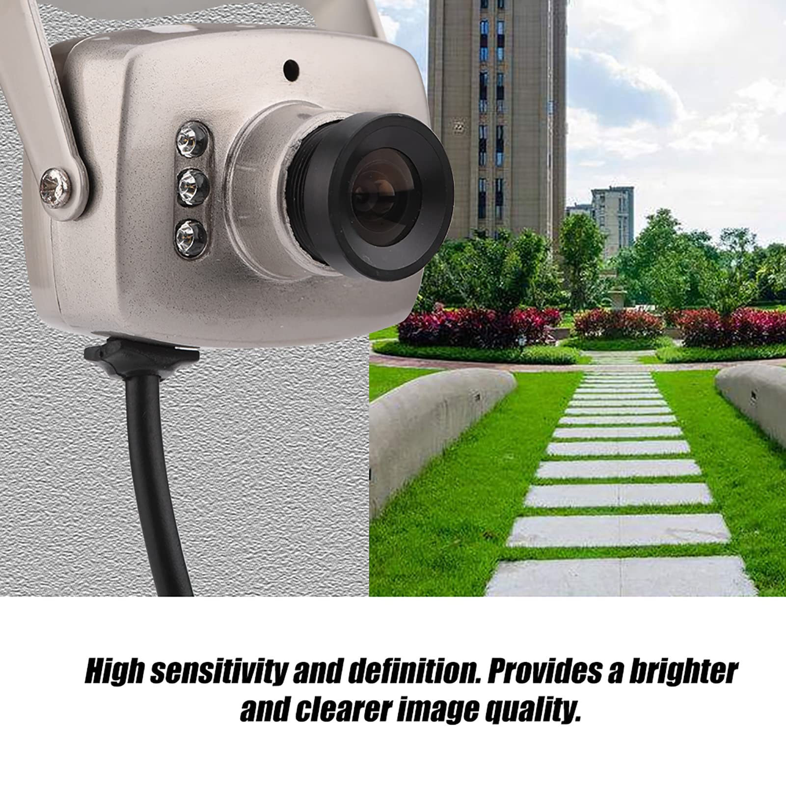 Mini Wired CCTV Camera - 6LED CMOS for Home & Office Security Surveillance (NTSC)