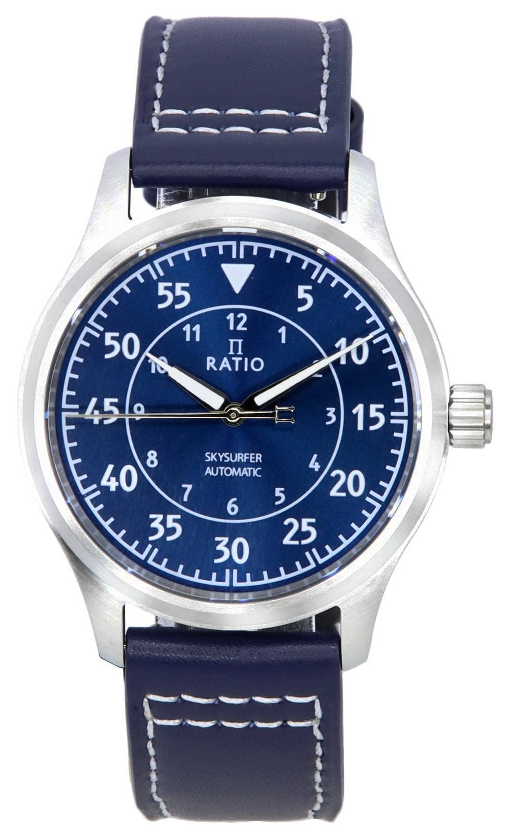RATIO Pilot Style Men's Watch - Japanese Automatic Movement, 200M Water Resistant, Analog Display for Casual & Formal Wear - Perfect for Business, Travel, and Outdoor Adventures