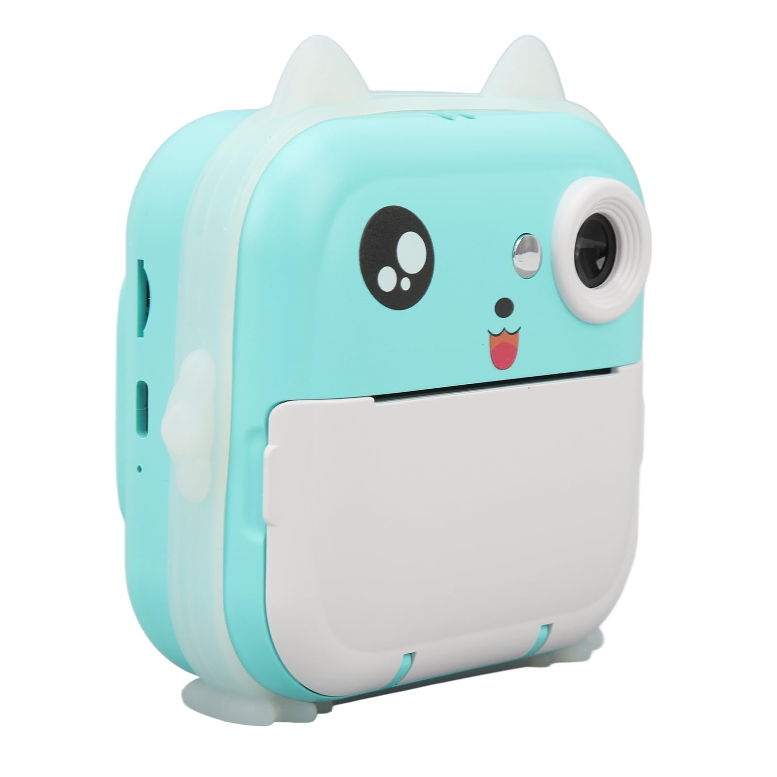 24MP Multi M Cartoon Digital Camera with Thermal Printer - Portable Pocket-Sized Kids Camera for Creative Photography (Blue) | Perfect for Birthday Gifts, Travel Souvenirs & DIY Art Projects