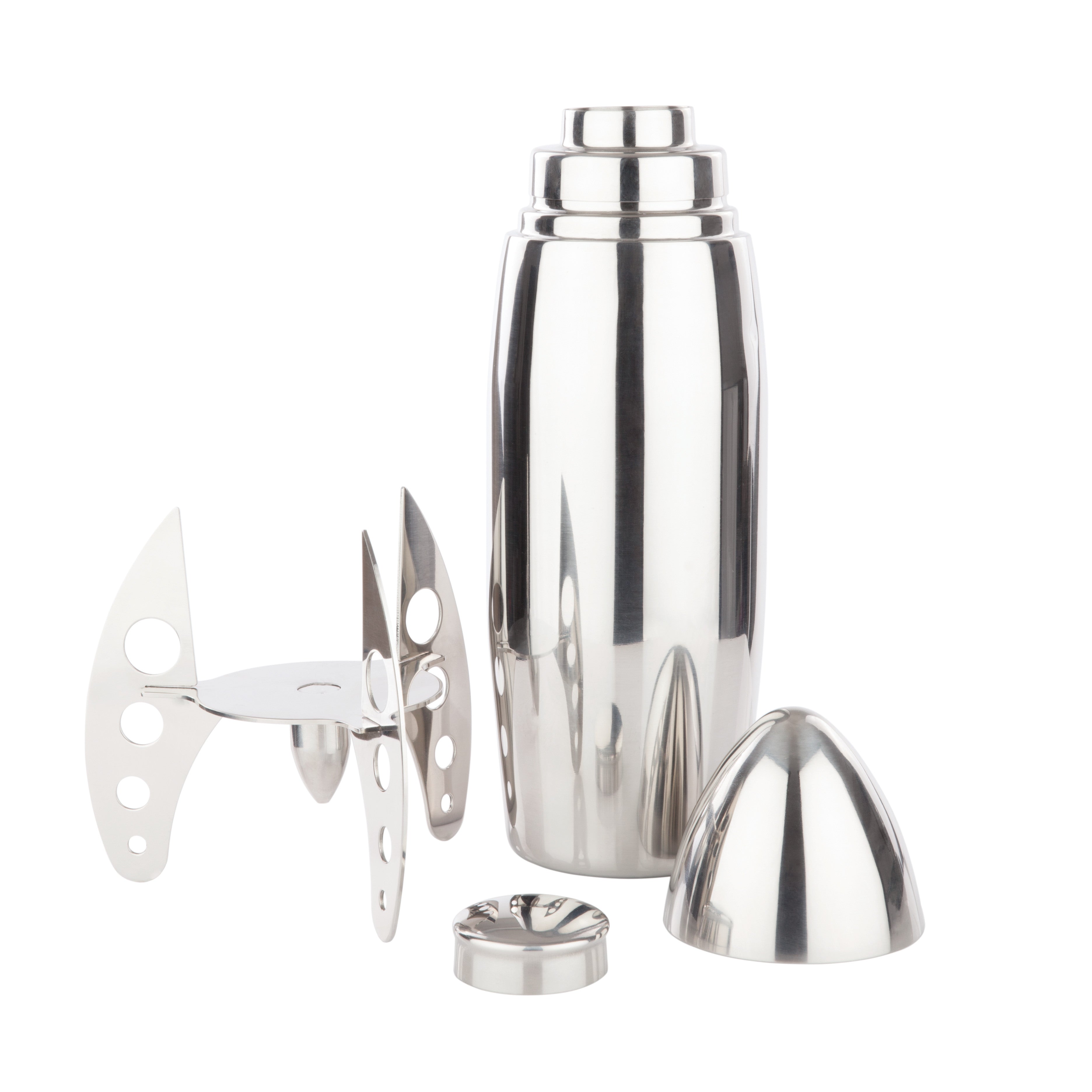 Premium Stainless Steel Rocket Cocktail Shaker - Bartender Mixing Tool for Margaritas, Martinis & Cocktails - Perfect for Home Bars, Parties & Professional Use