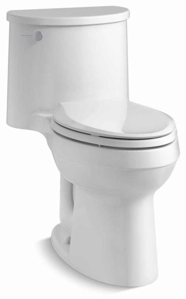 Kohler Adair Comfort Height One-Piece Elongated Toilet 1.28 GPF with Soft-Close Seat - White (Model 3946 0) | Perfect for Modern Bathrooms & Water-Efficient Homes