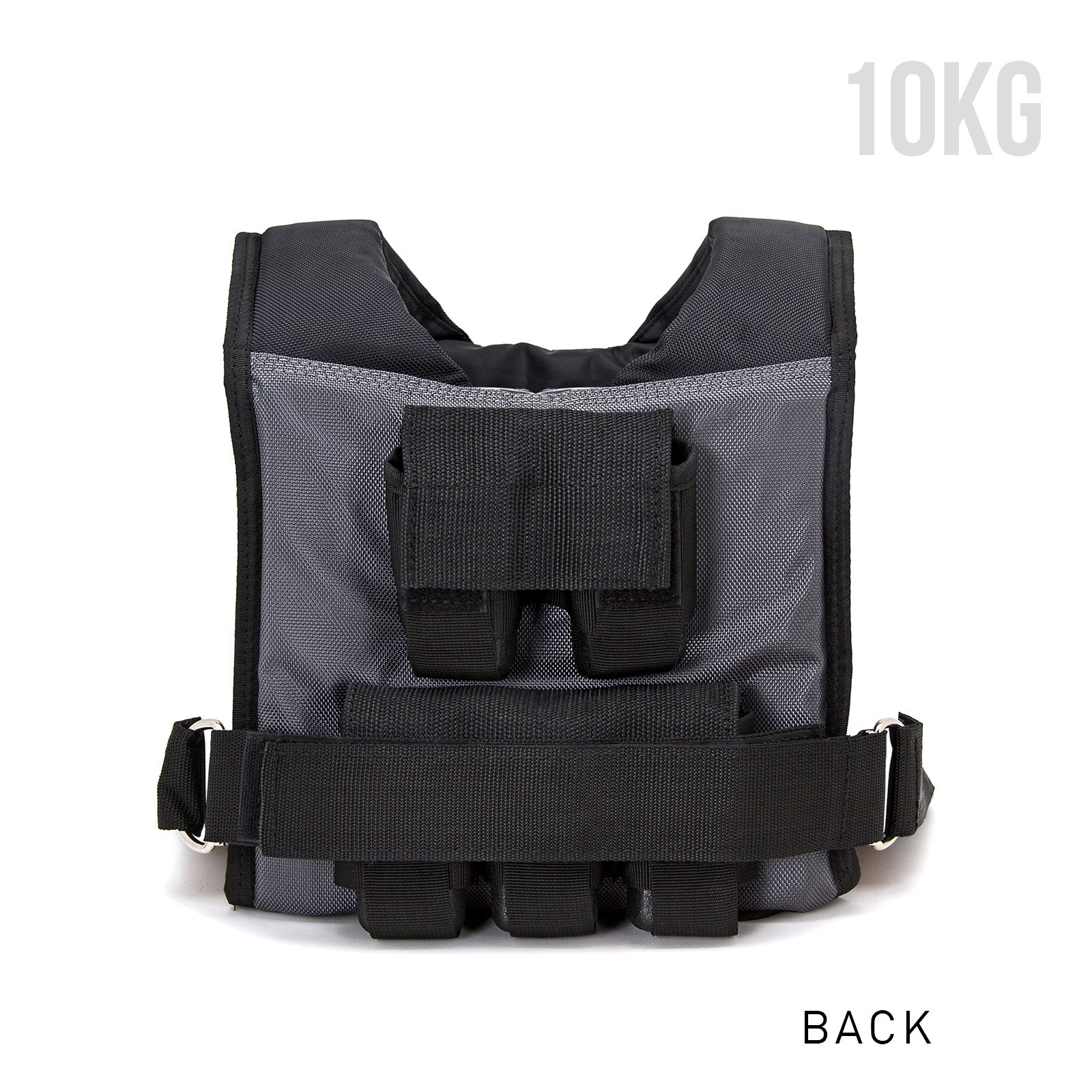 10kg or 20kg Adjustable Weight Vest for Strength Training - Easy Add/Remove Weights - Fitness & Conditioning Equipment for Running, Hiking, CrossFit & Workouts