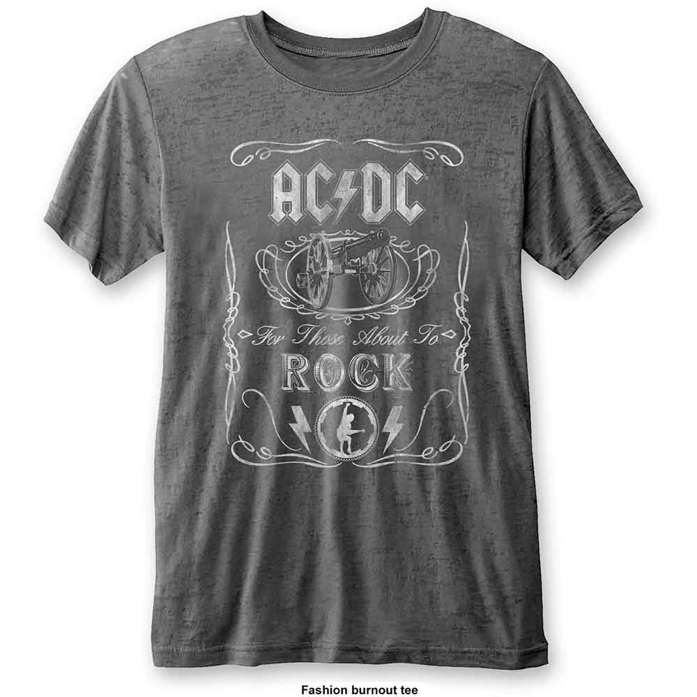 AC/DC Band Vintage Rock T-Shirt with Cannon Logo - Cool Graphic Tee for Concerts & Casual Wear