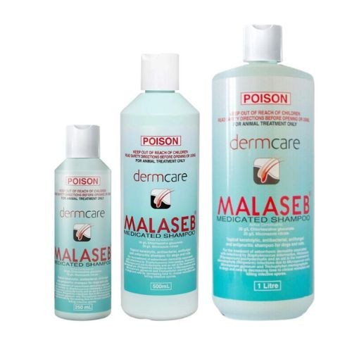 Dermcare Malaseb Medicated Shampoo for Dogs & Cats - 200ml & 1L Sizes | Aloveen Oatmeal Shampoo & Conditioner Set - 500ml & 1L | Vet-Recommended Pet Care Solution for Skin Irritations & Allergies - Perfect for Bathing & Grooming at Home