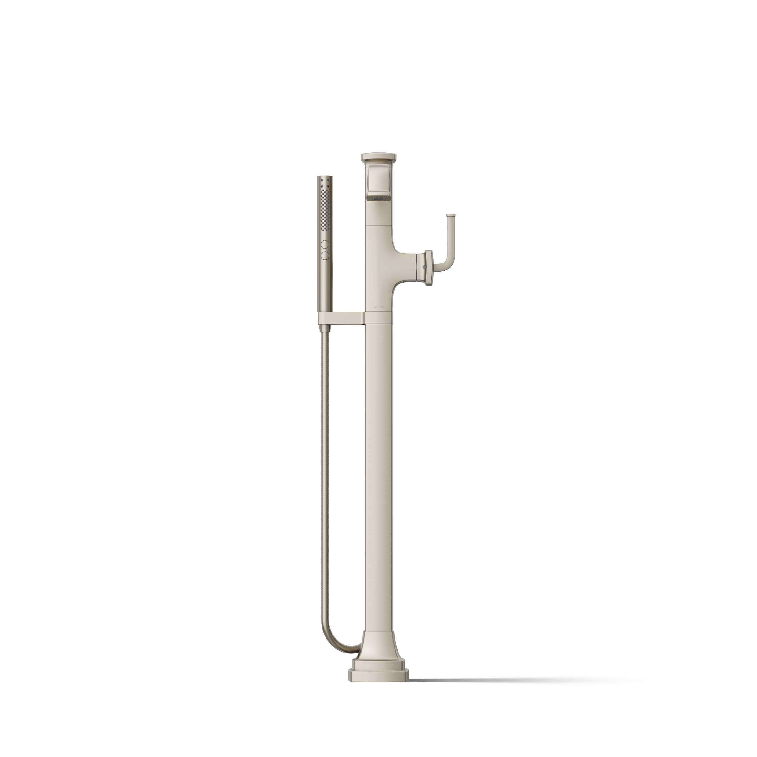 KOHLER RIFF® Freestanding Bathroom Faucet Trim - Modern Matte Black Bathroom Sink Faucet for Vanity & Luxury Spa Decor