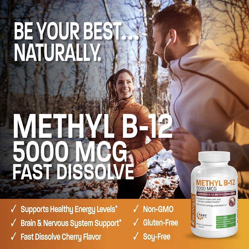 Premium Hydrolyzed Marine Collagen Peptides Powder with 5000mcg Methyl B12 (Methylcobalamin) - Supports Skin, Hair & Joint Health - Ideal for Smoothies, Coffee & Post-Workout Recovery