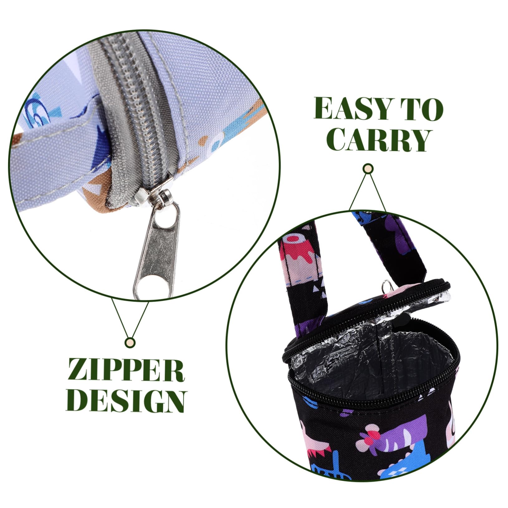 Hoement 2-Pack Insulated Baby Bottle Bag - Adjustable & Portable Thermal Bottle Sleeve for Breast Milk, Formula & Drinks - Perfect for Travel, Daycare & On-the-Go Feeding (Newborn & Infant)