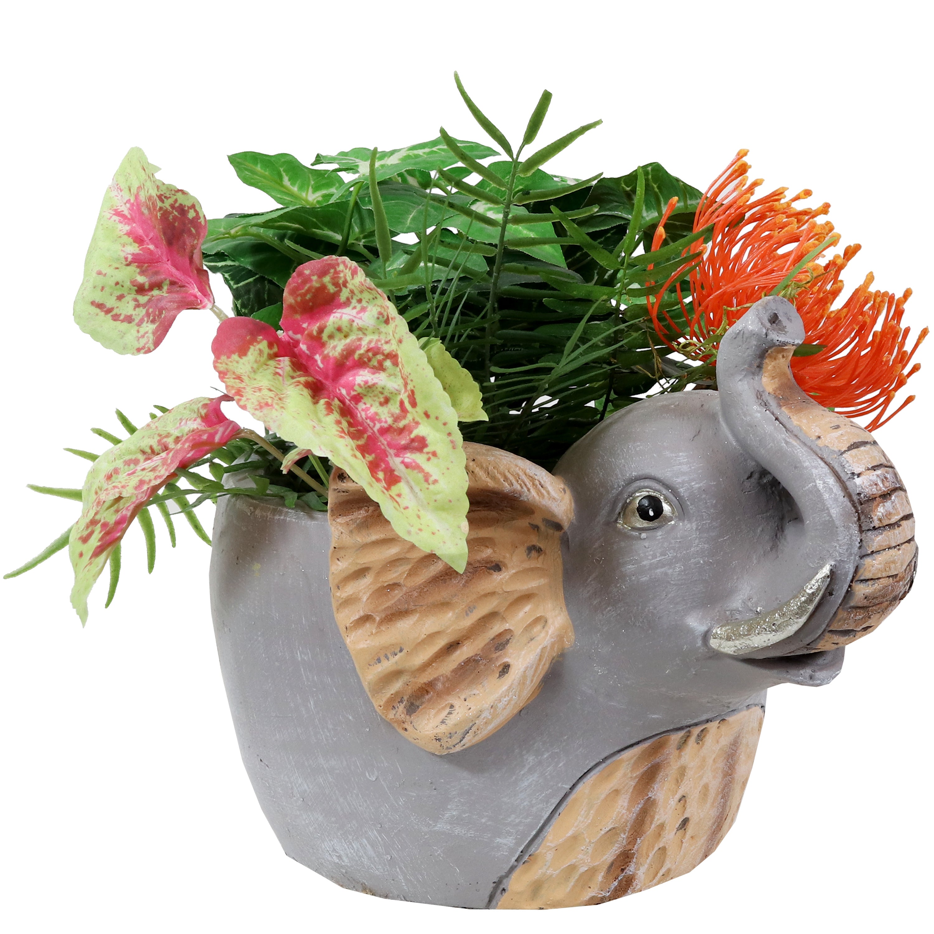 Sunnydaze Elsie the Elephant Indoor Planter Statue 8.5