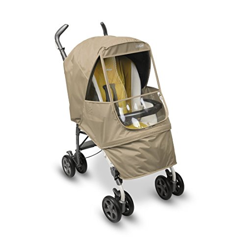 Manito Elegance Alpha Stroller Weather Shield Rain Cover - Waterproof Baby Stroller Protector for Wind, Rain & Sun - Beige - Perfect for Outdoor Walks, Park Visits & Travel