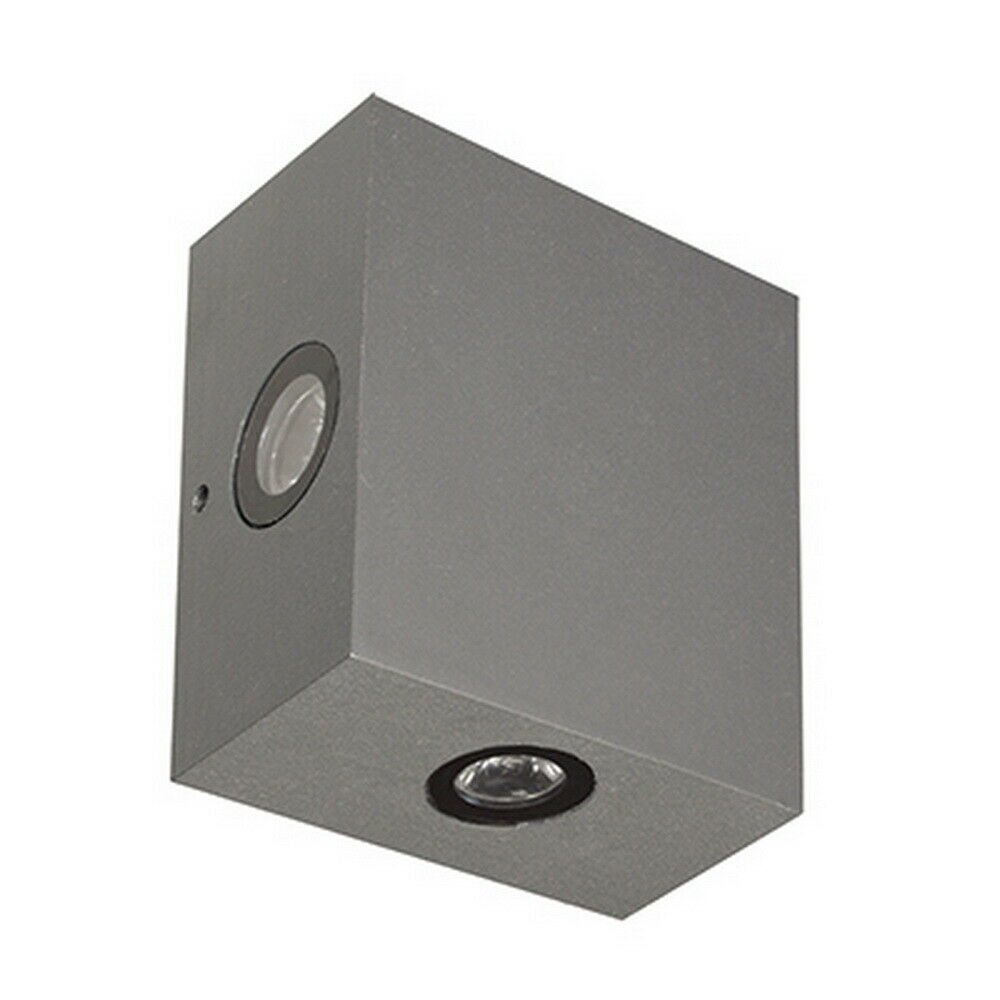 Trans Globe Lighting LED 40705 GRY Clinton Collection - Energy Efficient Gray LED Exterior Wall Lantern for Porch, Patio & Garden Lighting | Outdoor Wall Sconce with Weatherproof Design