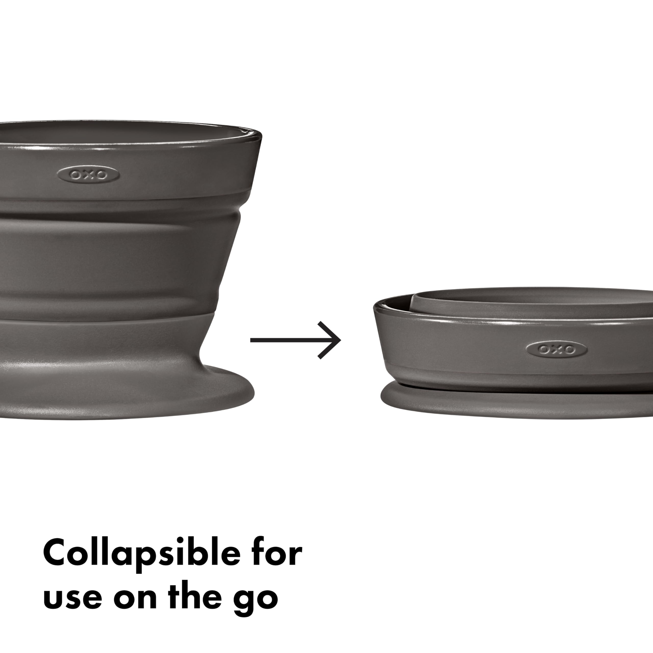 OXO Brew Collapsible Pour-Over Coffee Maker with Storage Case - Portable Drip Coffee Brewer for Travel, Camping & Office Use