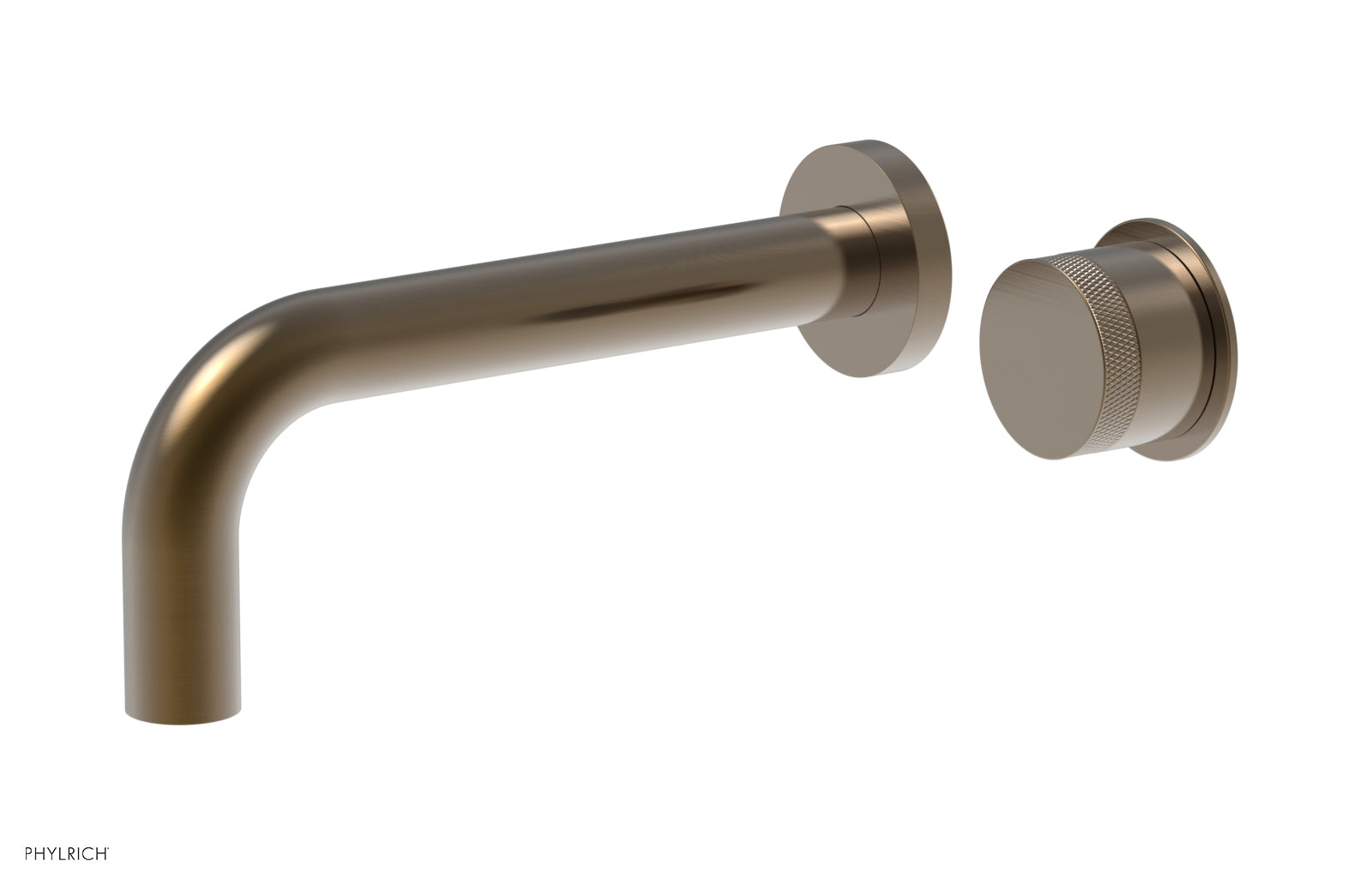 Basic II Single Handle Wall Lavatory Faucet Set with Knurled Handle - 230 18 - Perfect for Bathroom Sink, Powder Room, and Guest Bath Installation