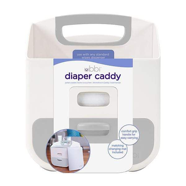Ubbi Diaper Caddy Organizer - Portable Baby Diaper Storage with Handle for Nursery, Changing Table & On-The-Go Use