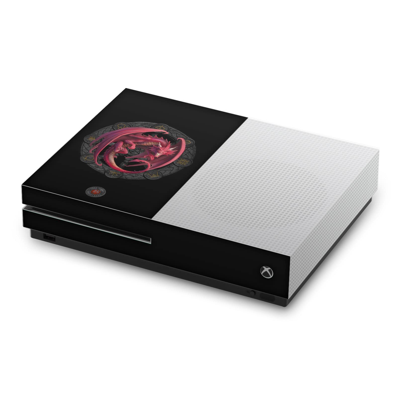 Official Licensed Anne Stokes Lammas Lughnasadh Sabbat Dragons Vinyl Gaming Skin Sticker Cover Compatible with Xbox One S Console - Perfect for Gamers & Fantasy Lovers, Great for Customizing Your Console & Protecting from Scratches