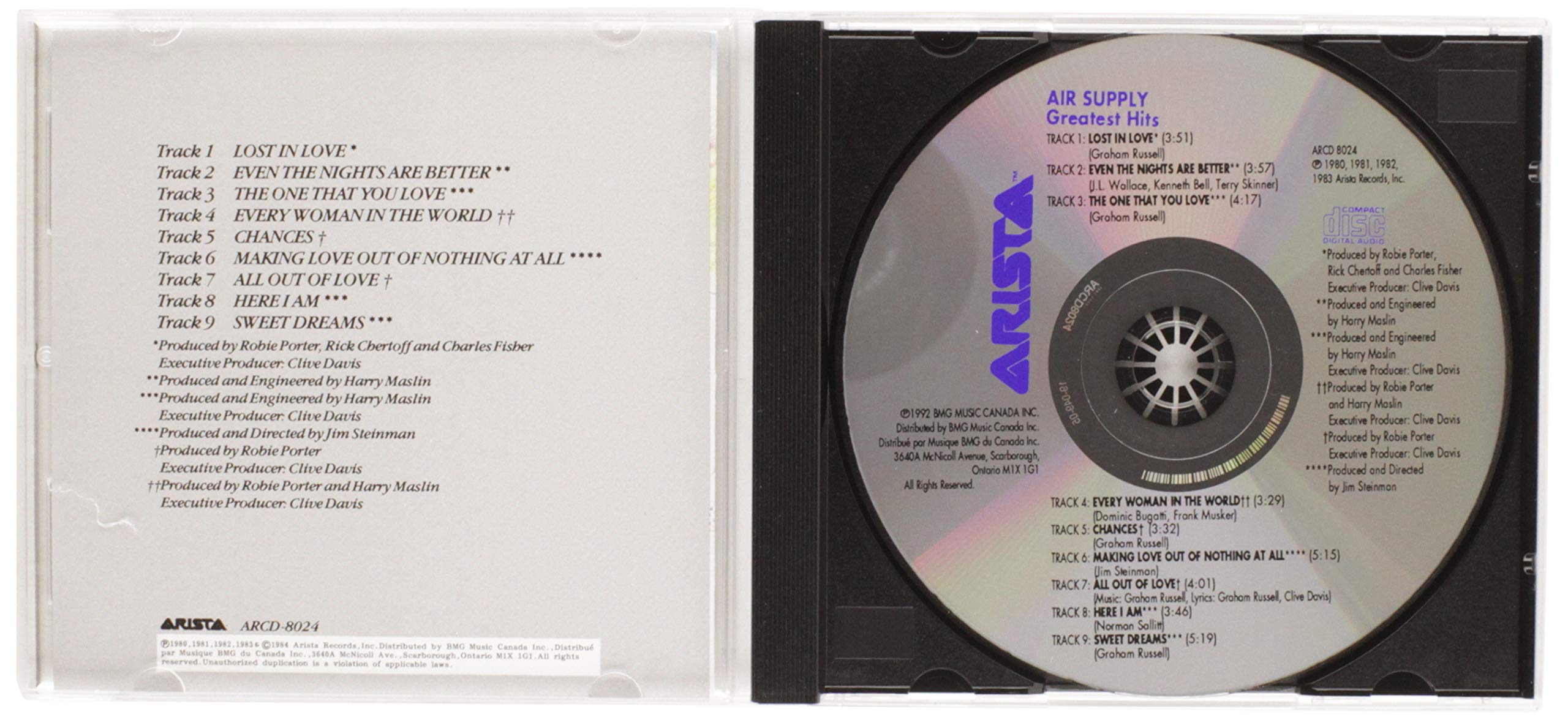 Air Supply Greatest Hits CD - Best Love Songs Collection for Romantic Evenings, Weddings & Relaxing Moments