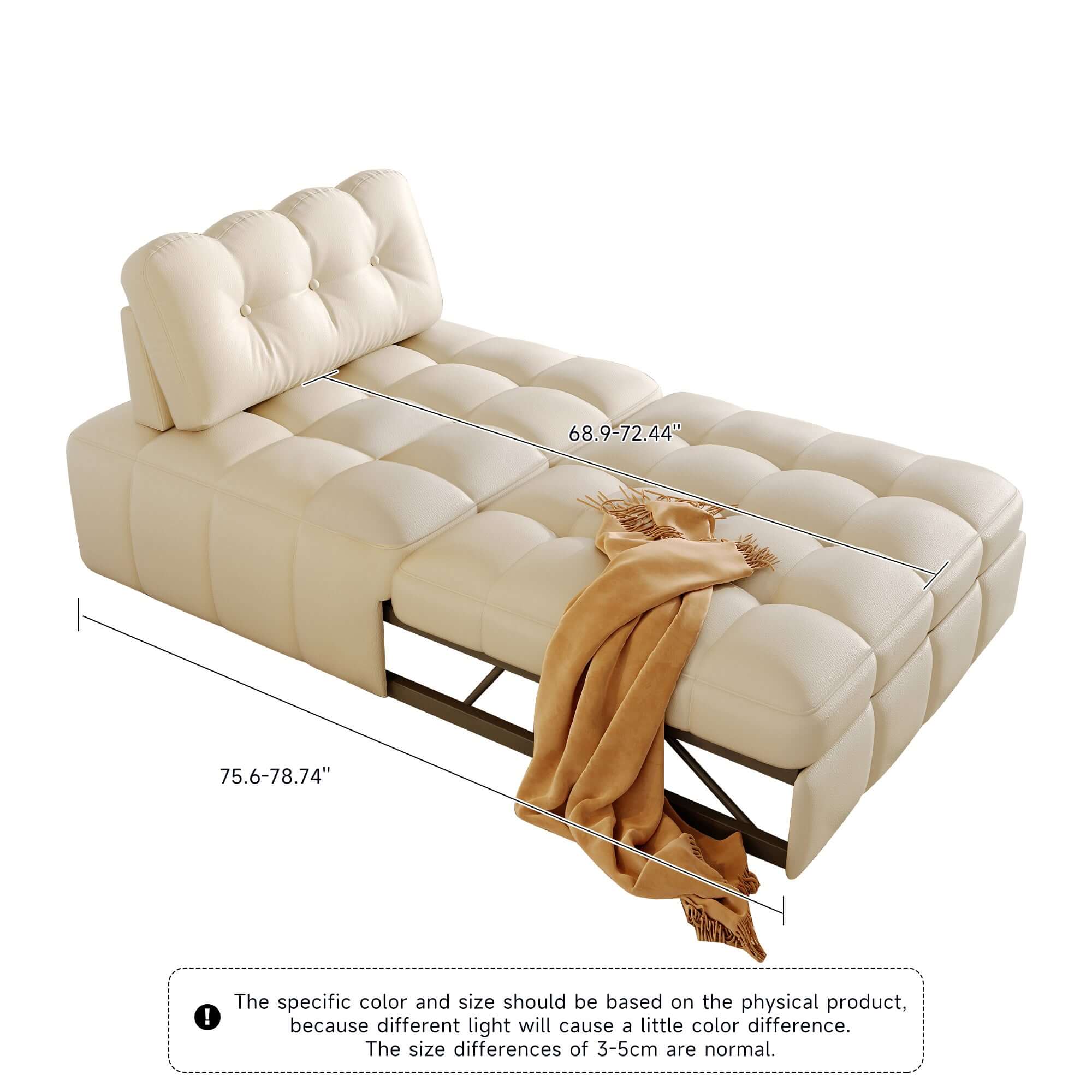 Modern Convertible Sofa Bed - Space Saving Sleeper Couch for Small Apartments & Guest Rooms | Perfect for Studio Living, Overnight Guests & Multi-Functional Spaces