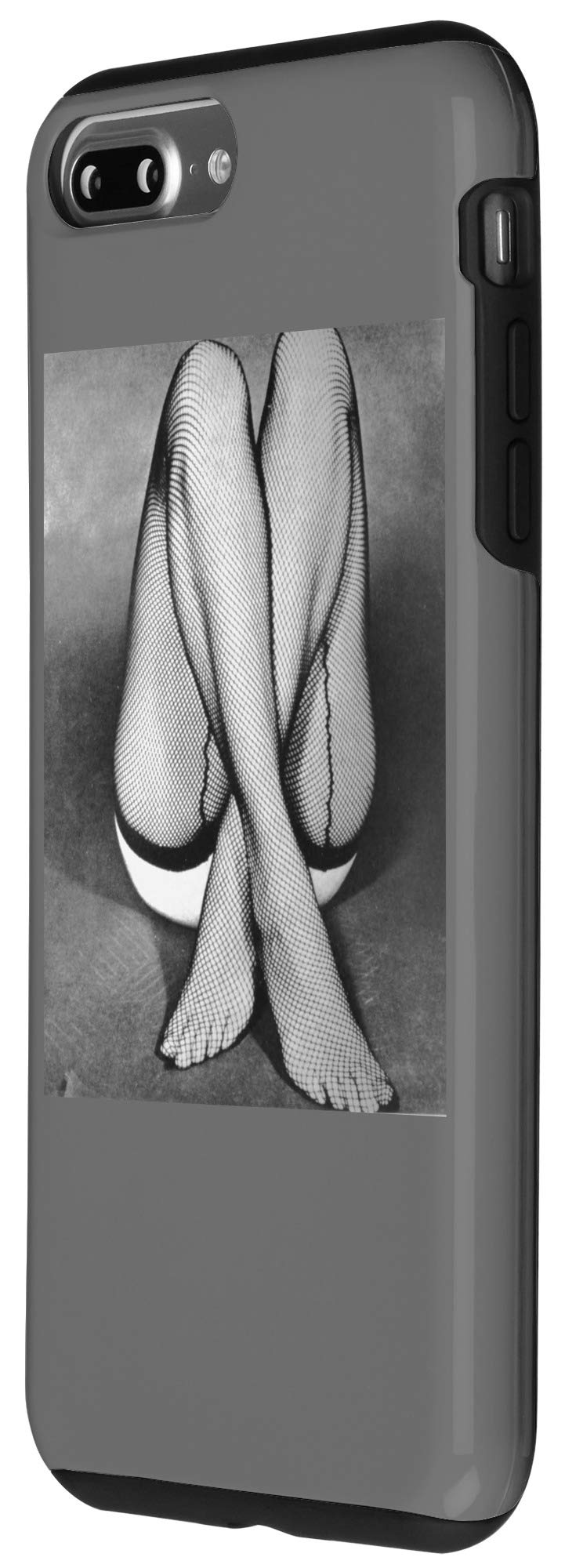 Vintage Fishnet Stockings iPhone 7 Plus/8 Plus Phone Case - Sexy Legs Design for Fetish Lovers - Perfect for Cosplay, Halloween & Boudoir Photography