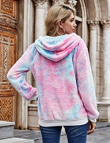 Pull Bleu et Rose.