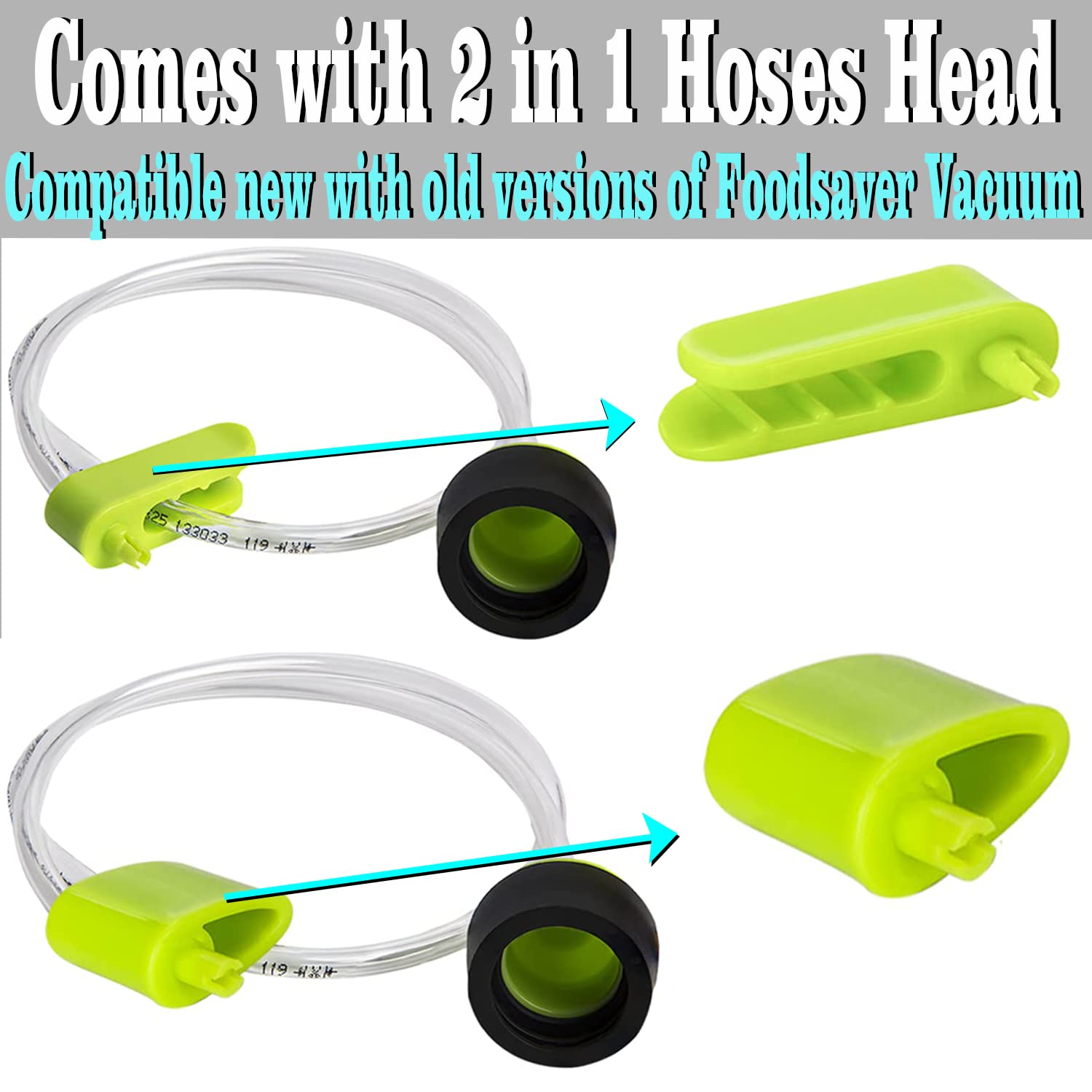 FoodSaver Vacuum Sealer Accessory Hose - Compatible with All Sealing Zipper Bags, Wine Stoppers & Jar Lids - Perfect for Food Preservation, Meal Prep & Sous Vide Cooking