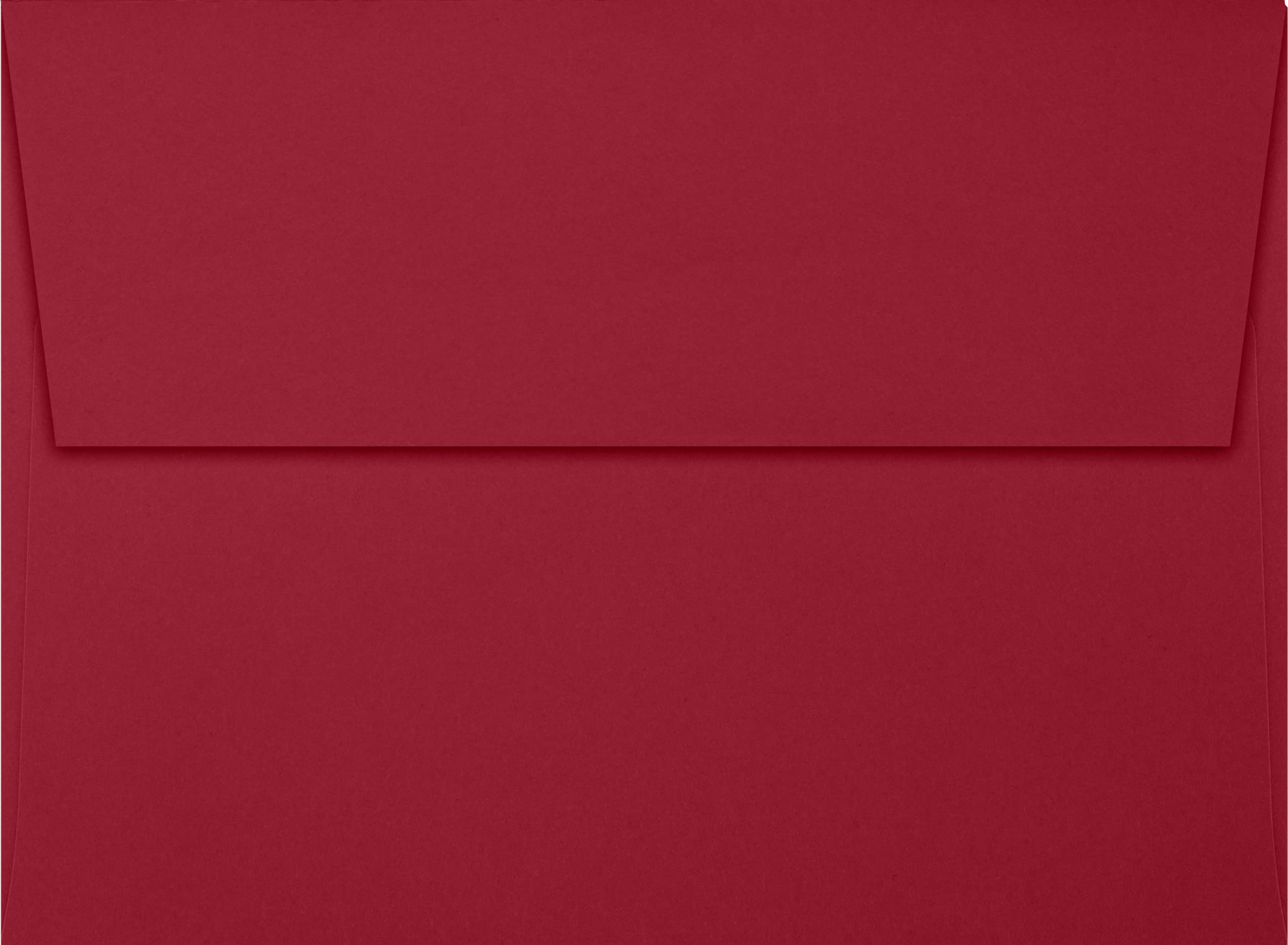 LUXPAPER A7 Printable Invitation Envelopes - 80 lb. Garnet Red, 5.25