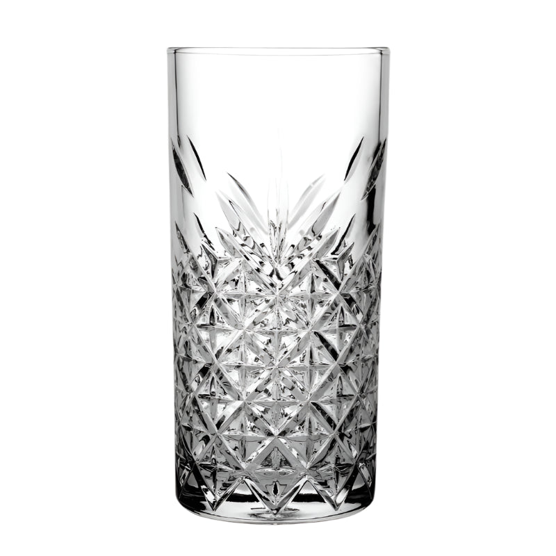 Premium 10 Oz Long Drink Glass Set - Clear Highball Tumblers for Cocktails, Iced Tea, Juice & More - Perfect for Home Bars, Restaurants & Parties (Set of 4)