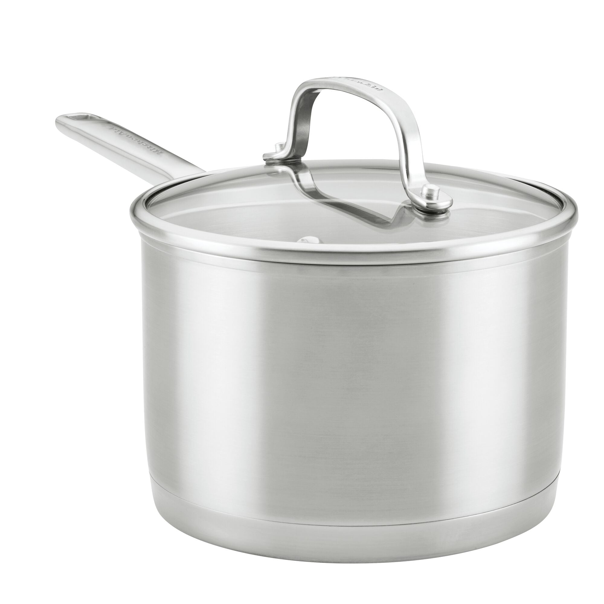 Premium 3-Ply Stainless Steel 3-Quart Saucepan with Lid - Perfect for Cooking Soups, Sauces & Pasta | Induction Compatible & Even Heat Distribution
