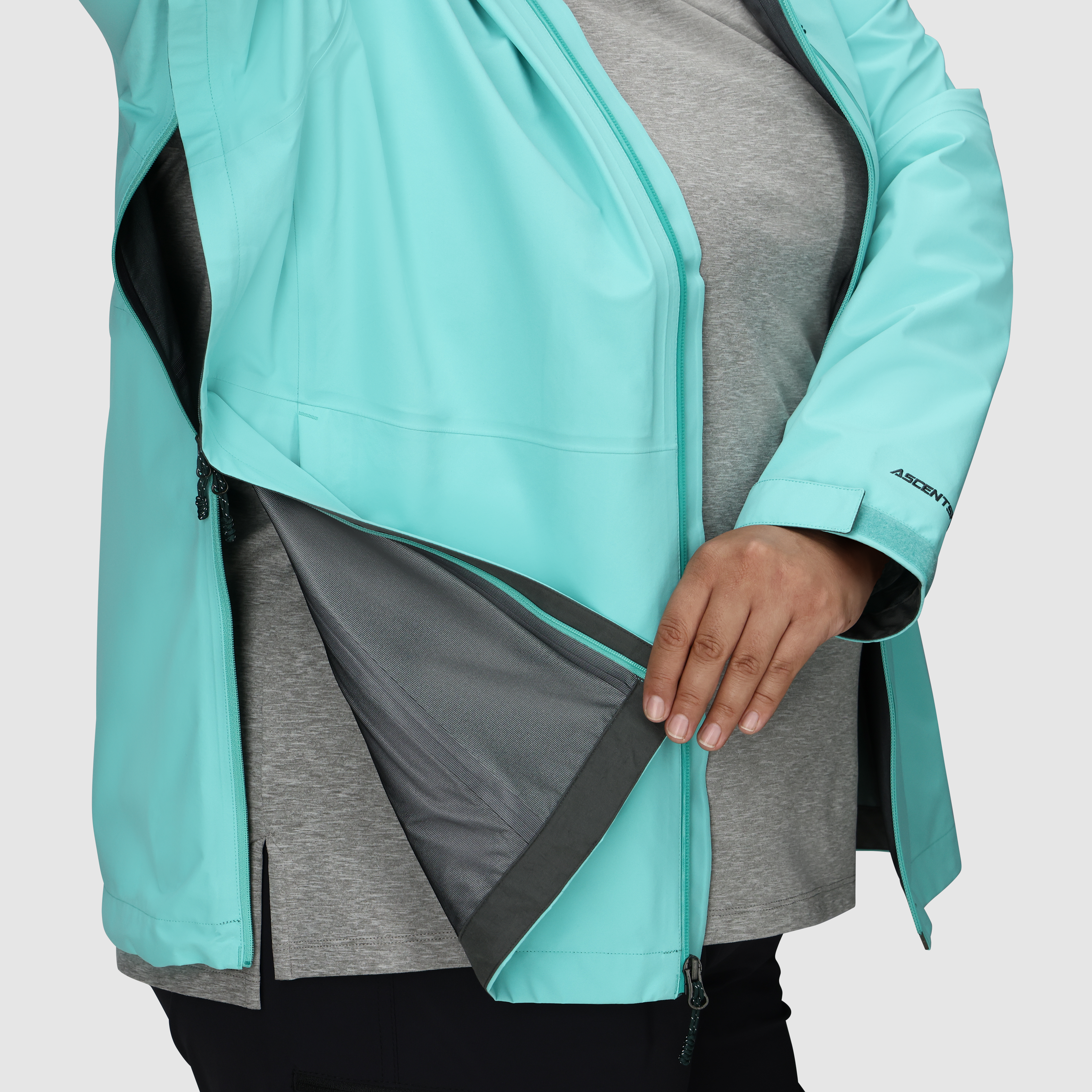 Women's Waterproof 3L Rain Jacket - Lightweight Windproof Hooded Raincoat for Hiking, Camping & Outdoor Activities | Plus Size