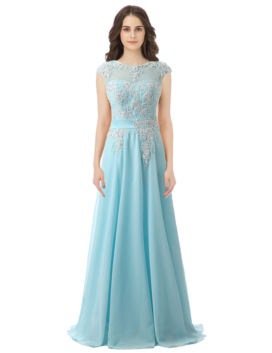 Sarahbridal Women's Tulle Applique Prom Dresses Long Elegant Formal Evening Ball Gowns for Homecoming, Wedding, Quinceañera & Special Occasions