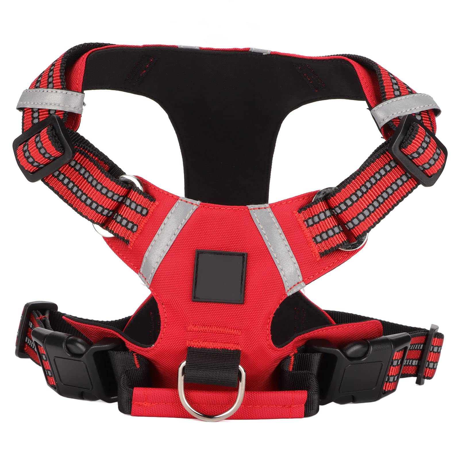 Petyoung Reflective Dog Harness with Handle - Adjustable Waterproof Dog Vest for Small Medium Large Dogs - Safe Car Travel & Night Walking (Red) - Perfect for Outdoor Adventures, Nighttime Safety & Car Rides