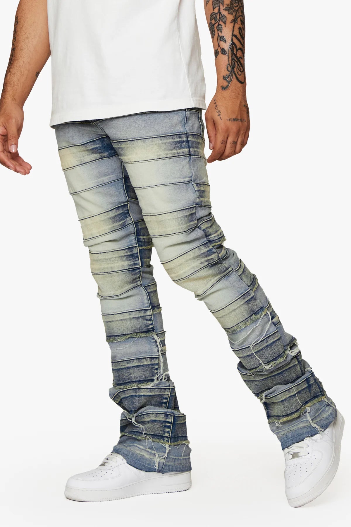 ESNTL LAB Premium Replica Jeans - Light Wash Denim for Men | Comfortable & Stylish for Casual Wear, Outings & Everyday Fashion