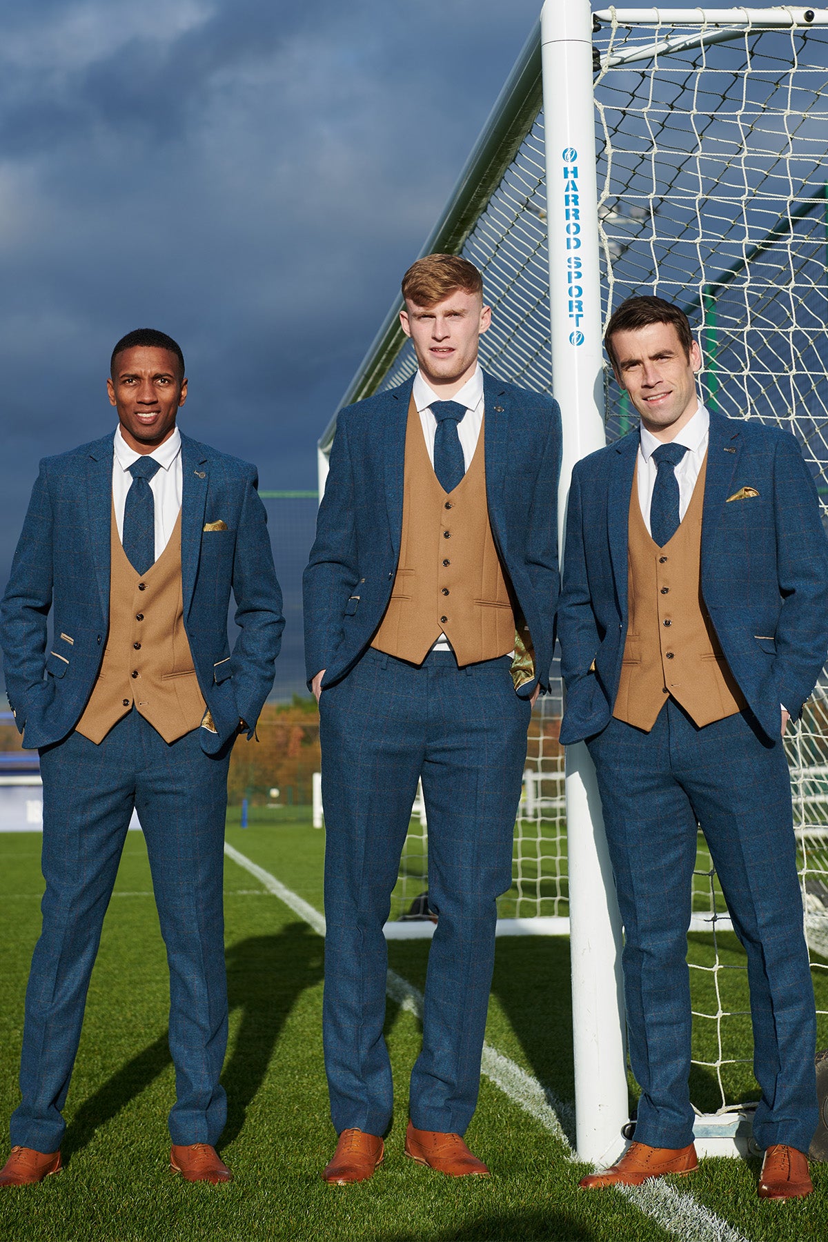Everton FC Official DION Blue Tweed Suit with Kelvin Waistcoat - Premium Football Team Suit for Match Days & Formal Events