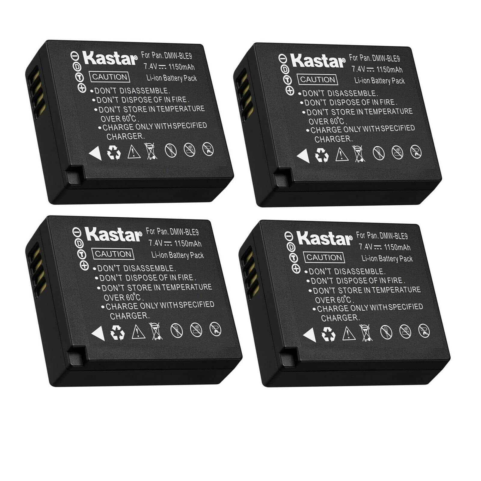 Kastar 4-Pack BP-DC15 Replacement Battery for Leica BP-DC15 - Compatible with Leica D-Lux 7, D-Lux Type 109 & C-Lux Cameras - Works with Leica BC-DC15 Charger - Perfect for Travel Photography & Professional Shoots