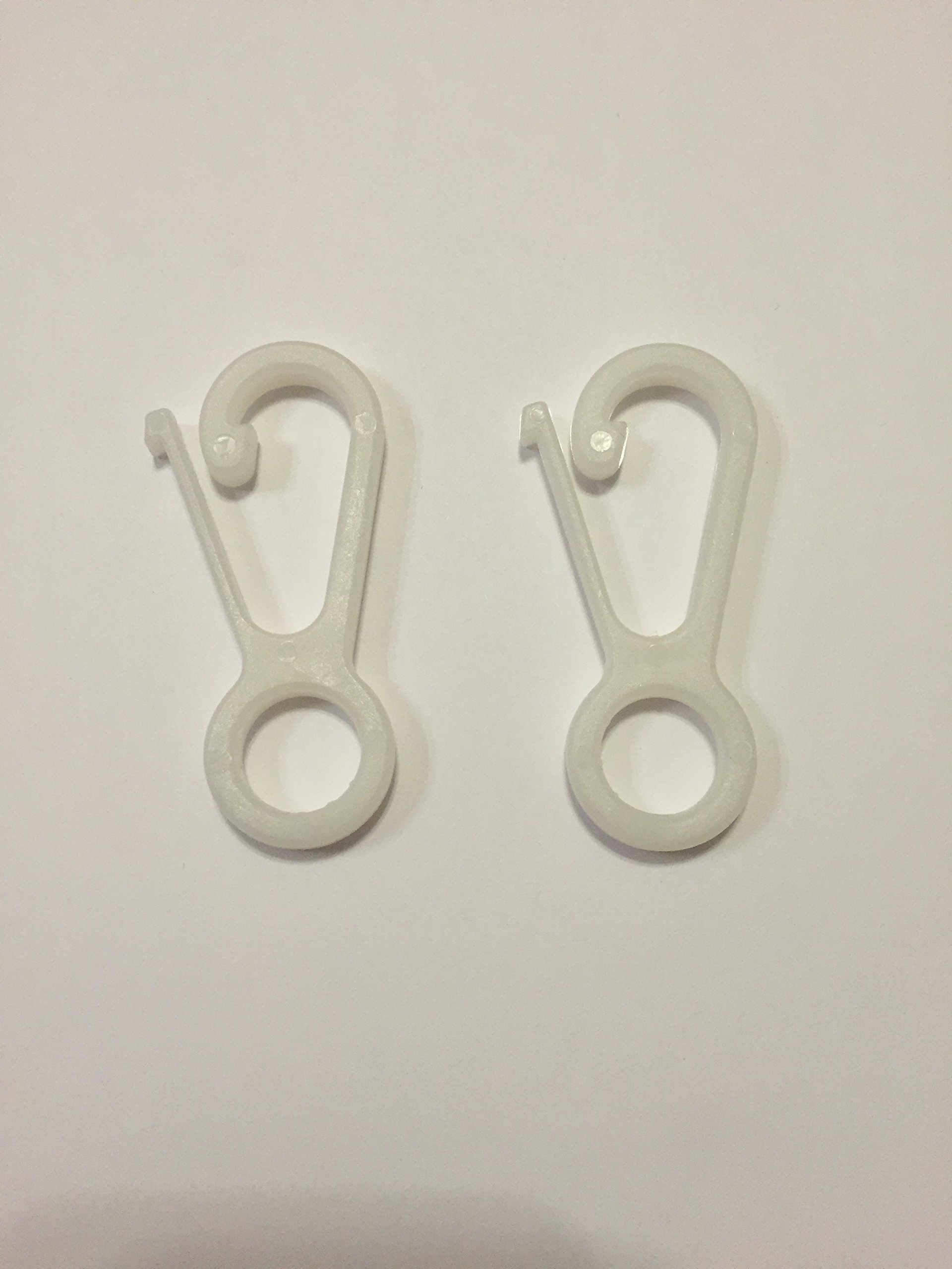2-Pack 2-3/4 Inch Heavy Duty Nylon Flag Snaps Clips Hooks - Durable Fasteners for Flags, Banners & Outdoor Decor - Perfect for American Flags, Garden Flags & Boat Flags