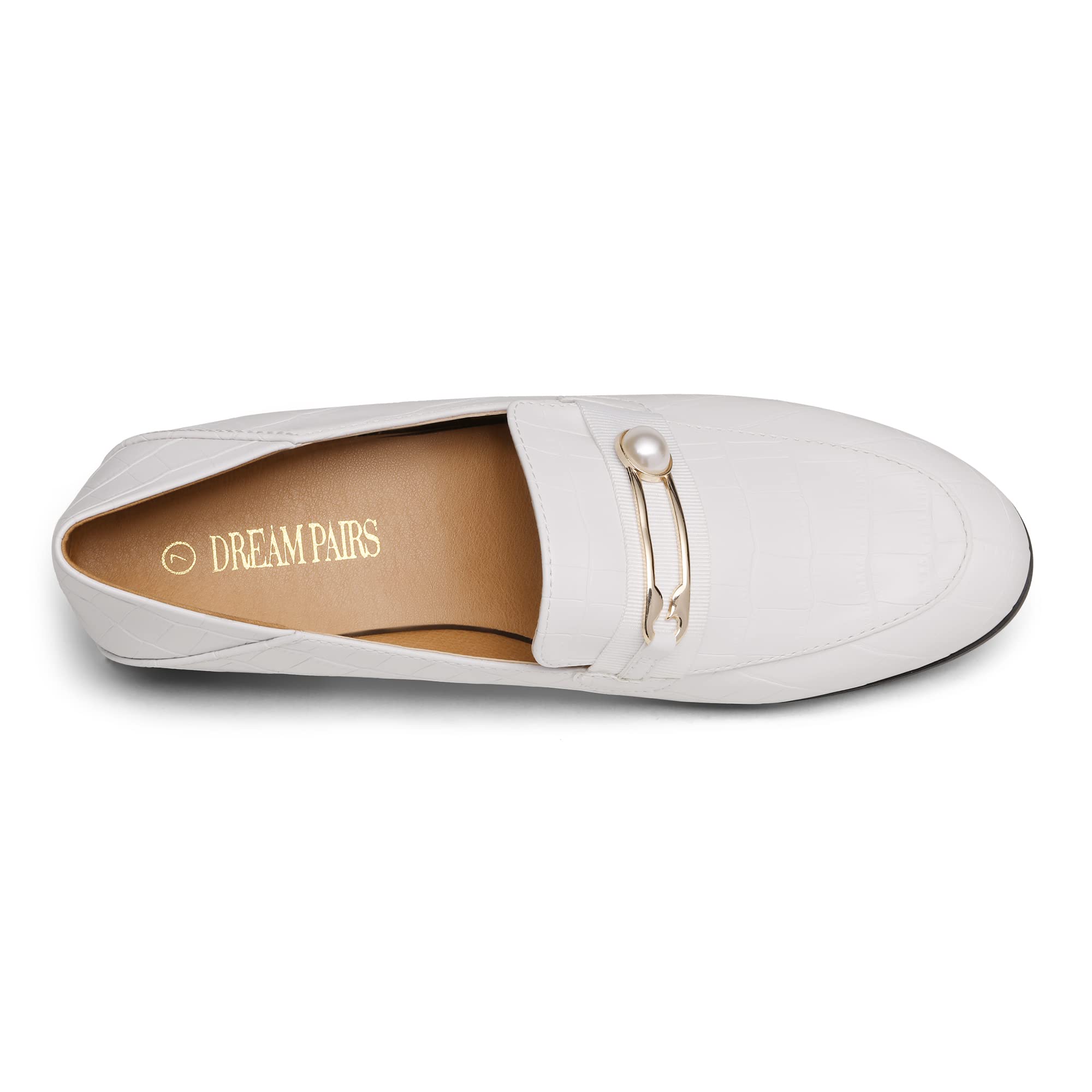**DREAM PAIRS Women's Slip-On Loafers - Comfortable Round Toe Casual & Dressy Flats for Work, Office, and Everyday Wear**
