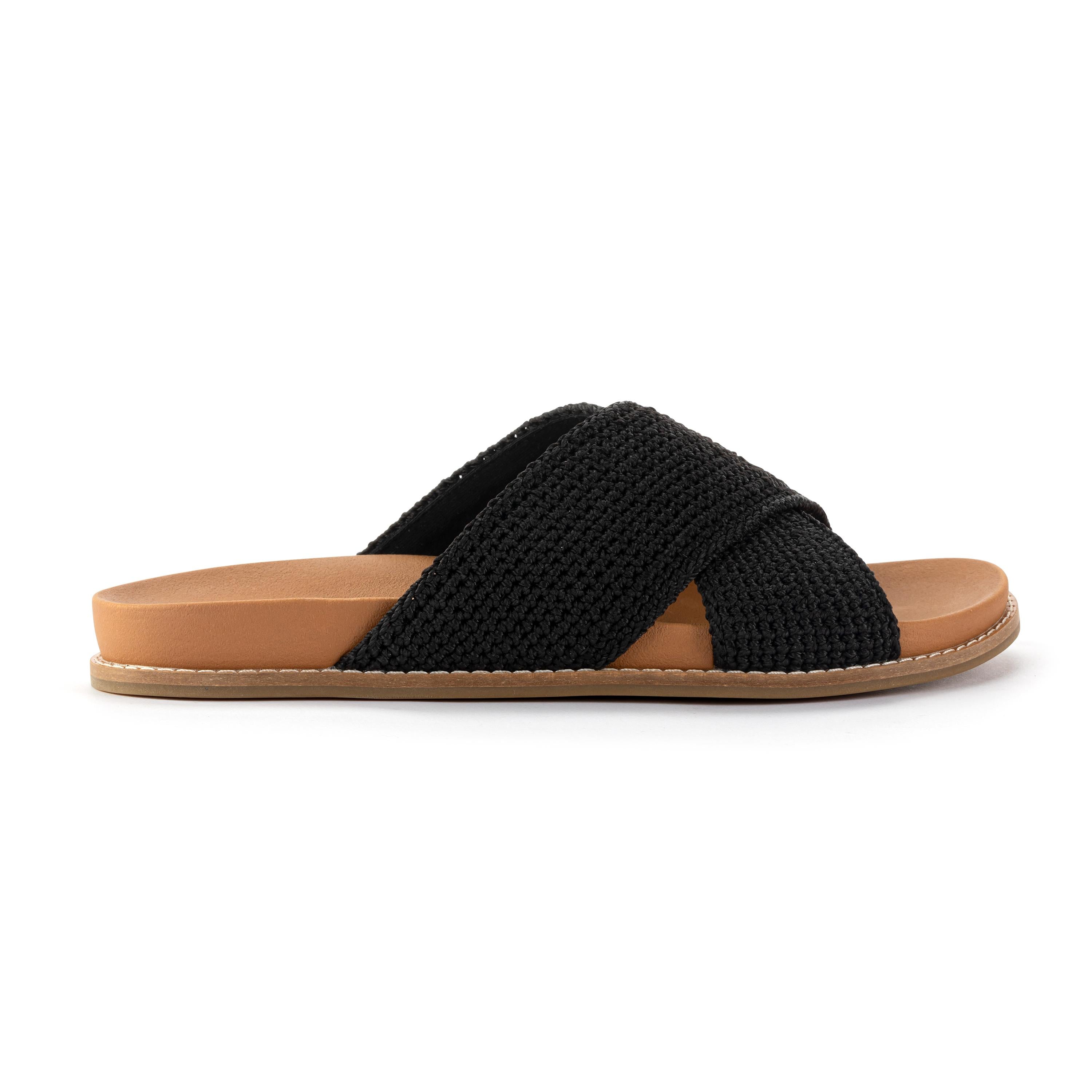 Hand Crochet Penelope Sandal - Comfortable Black Women's Sandals for Beach, Vacation & Summer Outfits