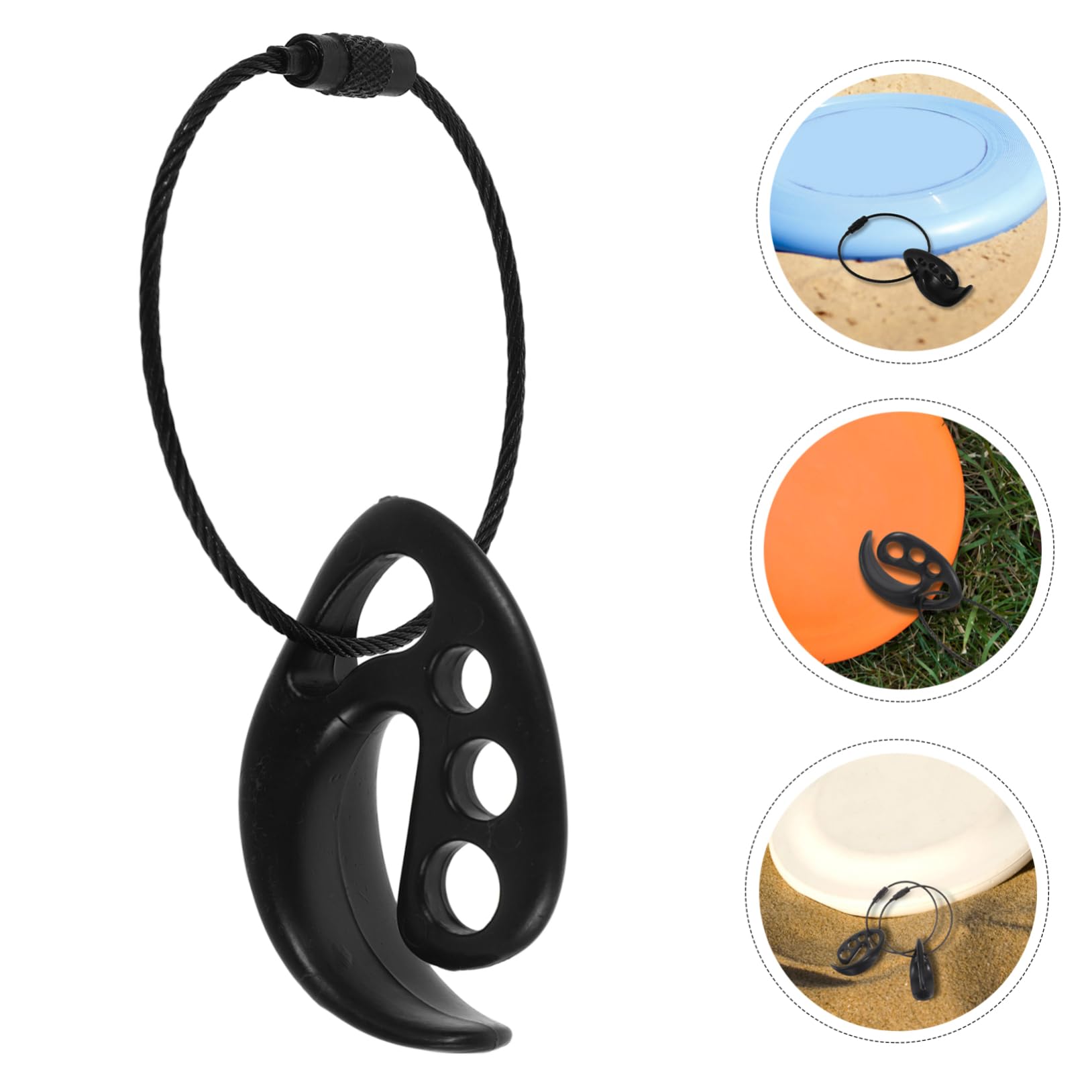 2pcs Flying Disc Holder Clips - Compact & Portable Disc Golf Carrier for Easy Storage & Transport - Perfect for Outdoor Sports, Travel & Backyard Games