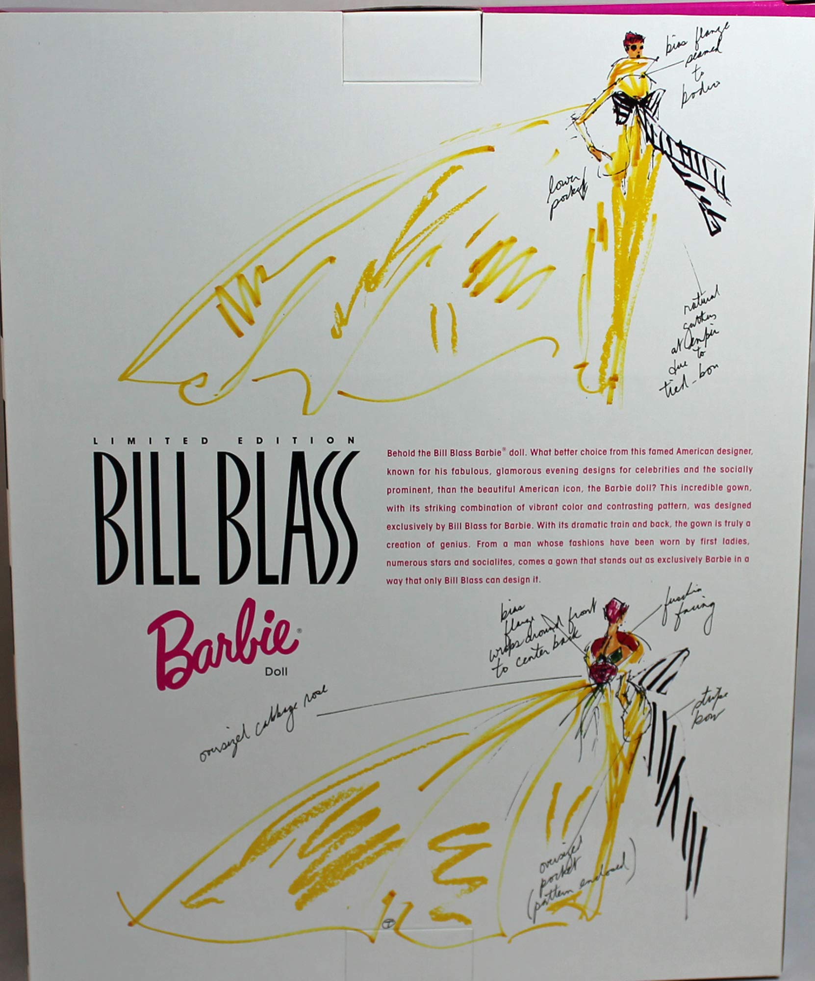 Barbie Bill Blass Limited Edition Collector Doll - Exclusive Fashion Doll for Display & Gifts | Perfect for Barbie Collectors, Fashion Enthusiasts & Special Occasions
