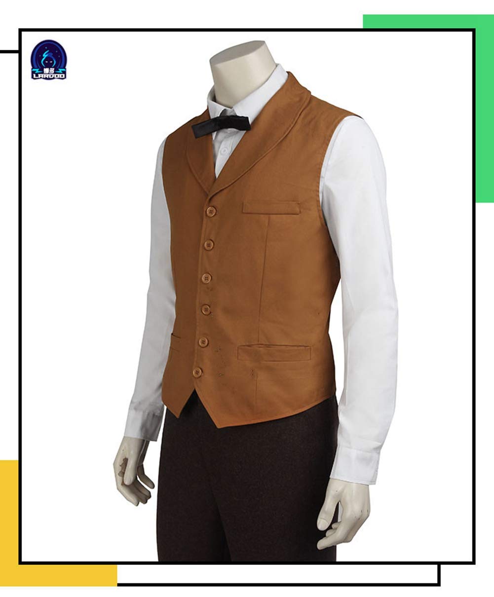 Newt Scamander Cosplay Costume Full Set - Fantastic Beasts Anime Outfit for Halloween, Christmas & Cosplay Parties | Perfect for Conventions, Themed Events & Dress-Up