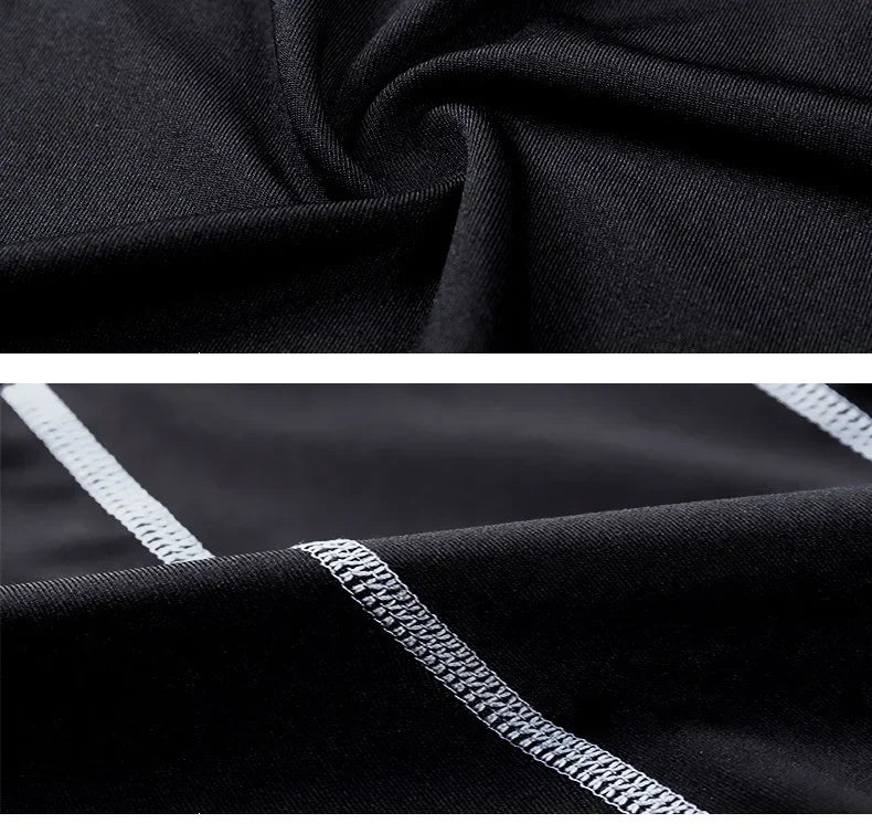 Men's Winter Thermal Fleece Gym Sets - Elastic Running & Fitness Outfit with Tight Exercise Top + Long Johns Base Layer Leggings for Cold Weather Workouts & Outdoor Sports