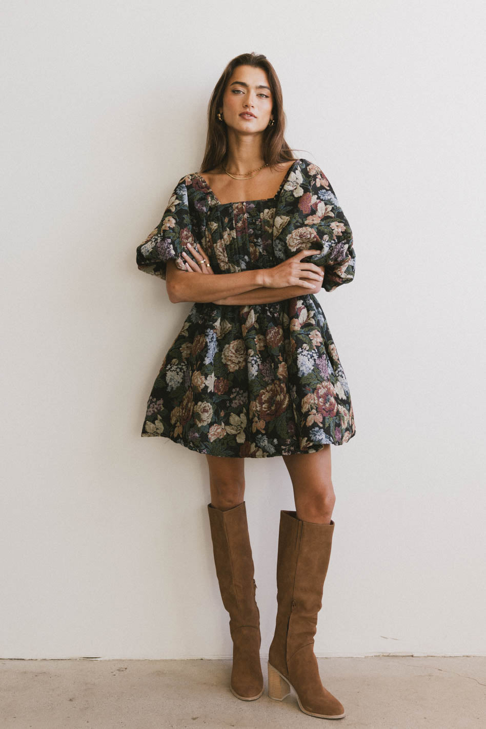 LaRuth Floral Mini Dress - Women's Summer Short Sleeve Party Dress - Perfect for Beach Vacations, Date Nights & Special Occasions