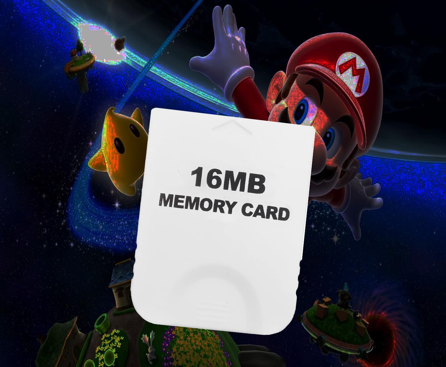 16MB (251 Blocks) High Speed GameCube Memory Card - Compatible with Nintendo GameCube & Wii - White - Save Game Progress for Super Smash Bros, Mario Kart & More