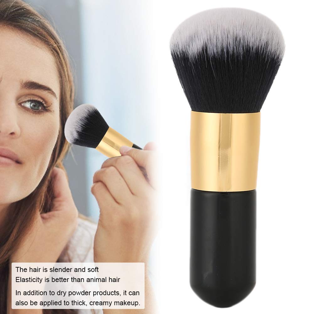 Large Powder Brush for Loose & Mineral Foundation - Soft Blending Buffing Makeup Brush for Wet or Dry Use | Perfect for Full Face Coverage & Professional Makeup Application