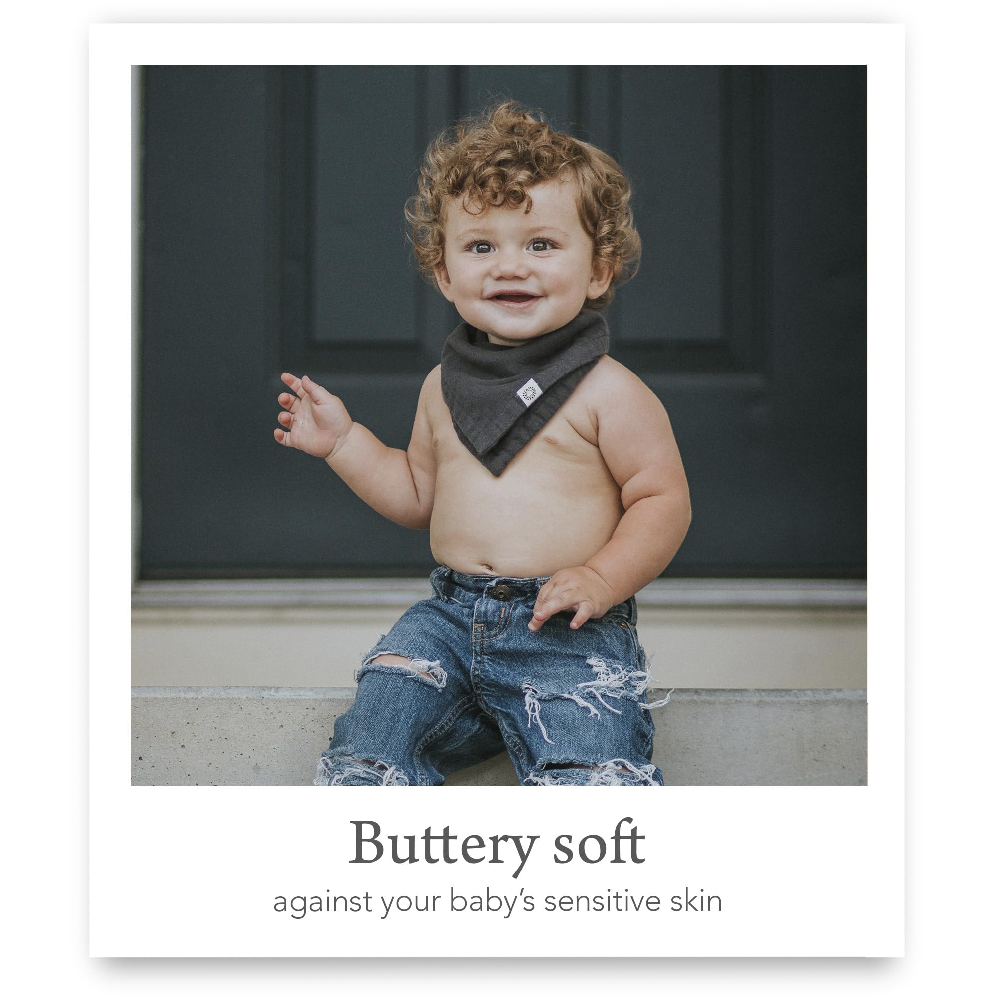 Premium Organic Baby Bandana Bibs - Soft 100% Cotton for Feeding & Play