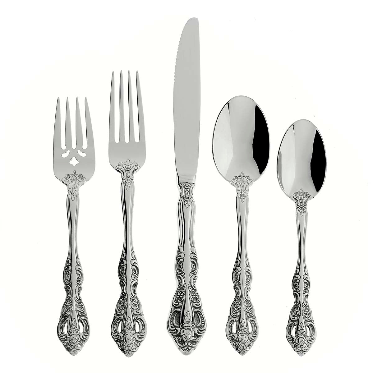 Michelangelo 20-Piece Stainless Steel Flatware Set - Elegant Silverware for 4 People - Perfect for Dining, Weddings & Gifts