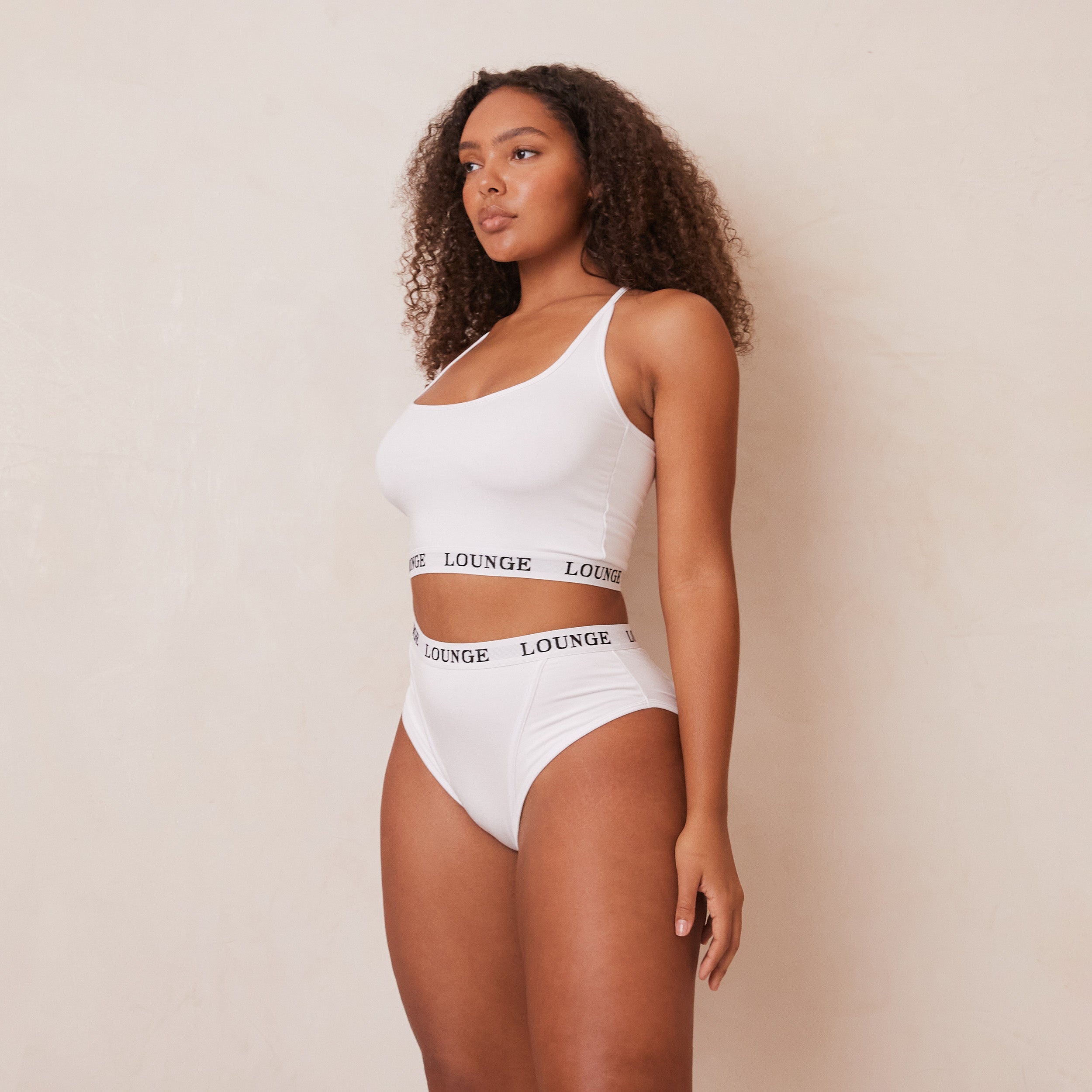 Bamboo Basic Bralette - Soft Wireless Comfort Bra in White | Eco-Friendly Women's Underwear for Yoga, Sleep & Everyday Wear