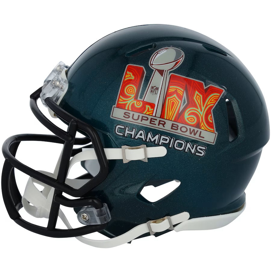 Devonta Smith Autographed Philadelphia Eagles Super Bowl LIX Champions Mini Speed Helmet - Official NFL Collectible - Perfect for Eagles Fans, Memorabilia Collectors, and Sports Decor
