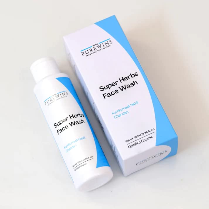 Super Herbs Face Wash 100ml - Natural Cleanser for Glowing Skin