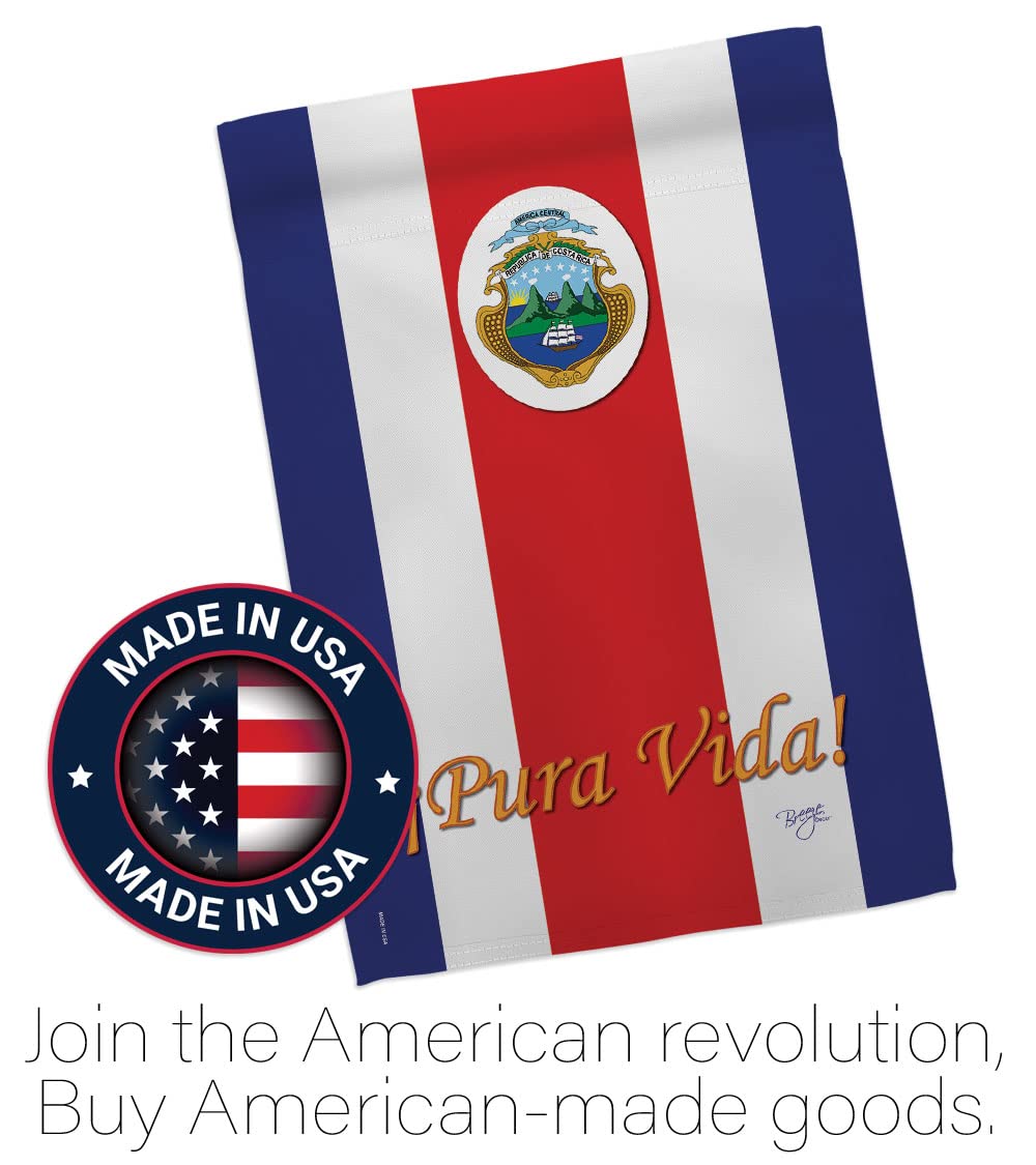 Costa Rica Garden Flag 13x18.5