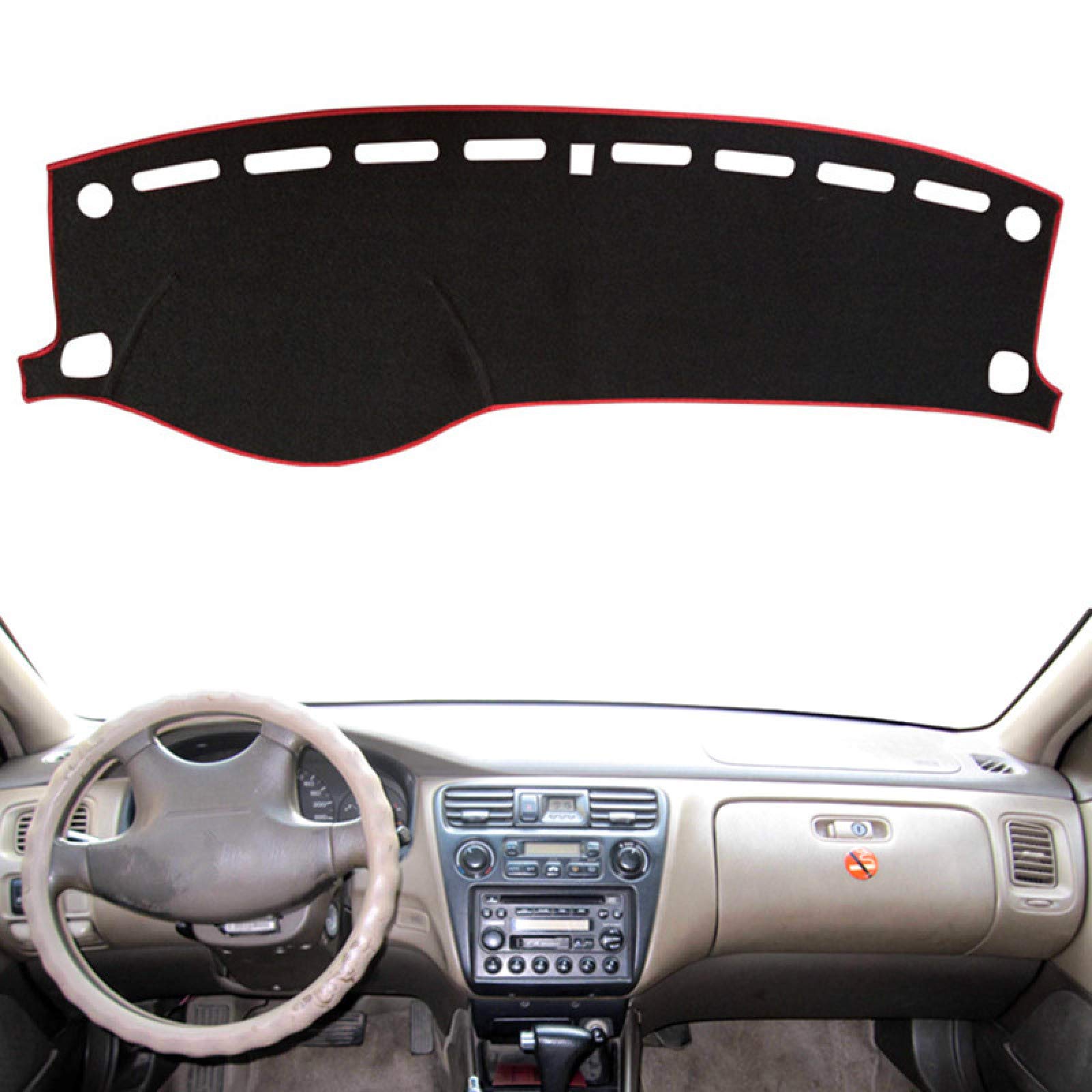 1998-2002 Honda Accord 6th Gen Dashboard Cover - Custom Fit Dash Mat Sunshade Protector for Heat & UV Protection - Perfect for Summer Driving & Interior Protection
