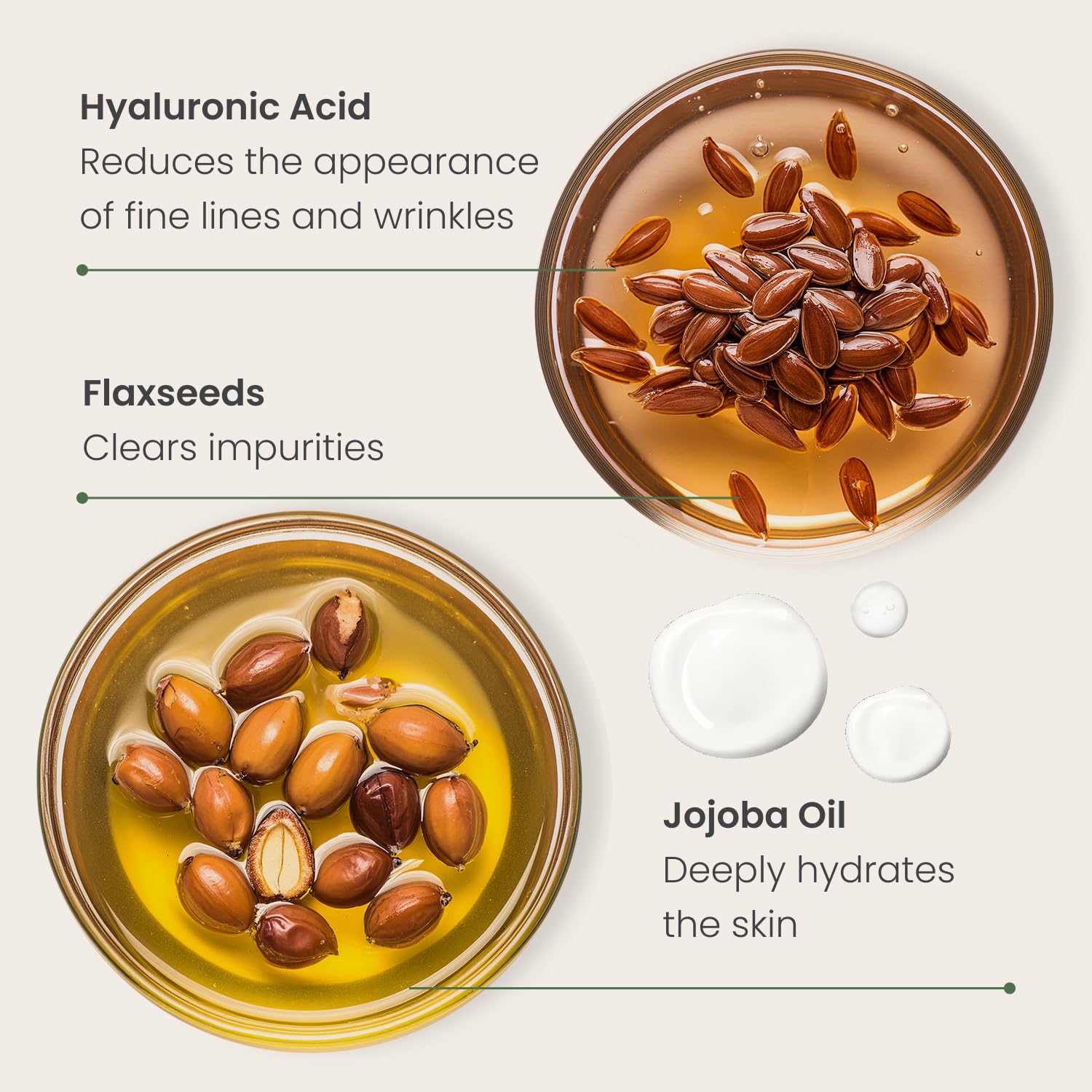 PLANTIFIQUE Korean Jojoba Oil & Hyaluronic Acid Face Serum - Hydrating Anti-Aging Collagen & Niacinamide Formula for Glowing Skin - Best for Gua Sha Facial Massage & Night Routine - Perfect Gift for Men & Women - Skincare Essential for Dry & Sensitive Skin